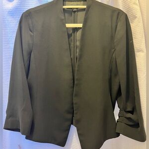 Ann Taylor Factory Small Open Blazer with Ruched Sleeves